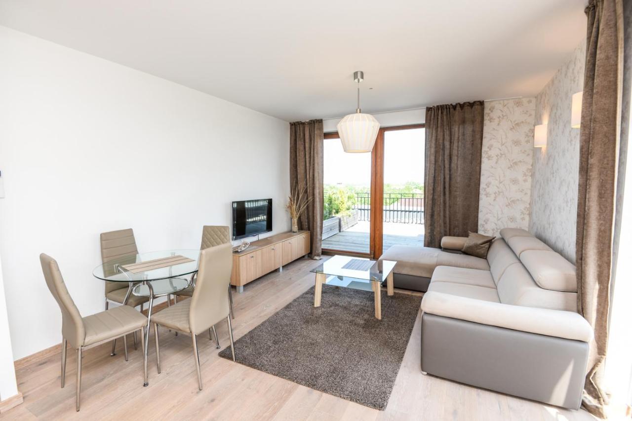 Sea View Penthouse Terrace Palanga Old Townアパートメント エクステリア 写真